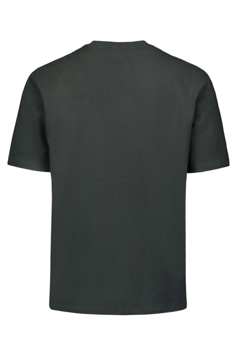 T-SHIRT CREWNECK SOLID JACQUARD SLUB DARK STEEL 5