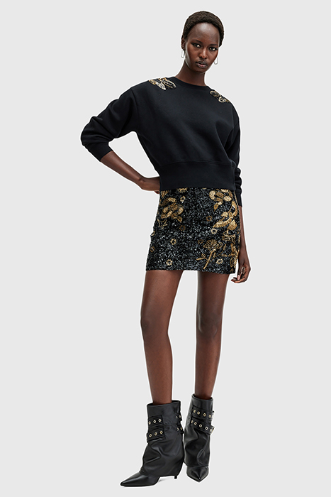 JAMILIA EMB SKIRT BLACK 5