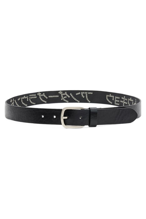 UNDERGRUND STUD BELT BLACK/DULL NICKEL 4