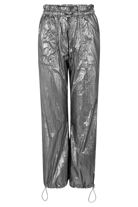 METALLIC PARACHUTE PANTS CHROME 3