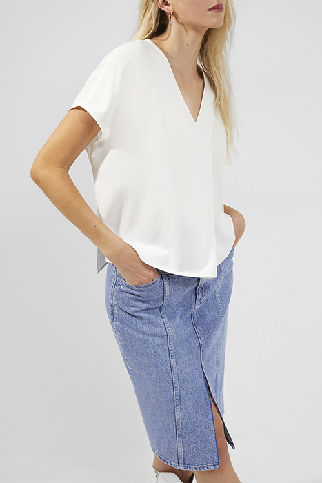 CREPE LIGHT SSLV VNCK TOP WHITE 3