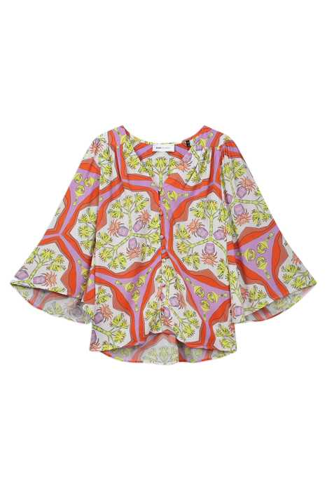 BLOUSE - MARRAKESH SUMMER ORANGE 3