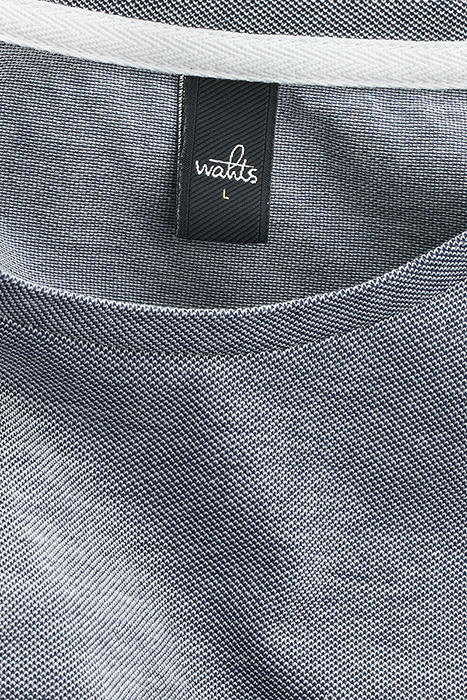 DEAN | PIQUÉ T-SHIRT NAVY WHITE MELANGE 3