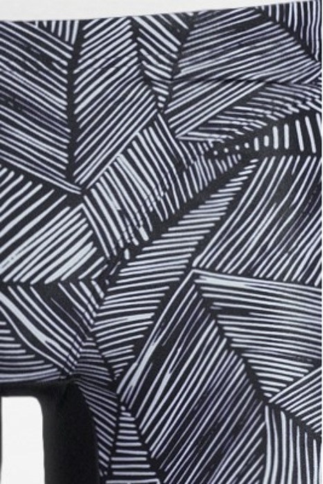 MEN'S ARENA OVERVIEW SWIM JAMMER BLACK-WHITE MULTI 5