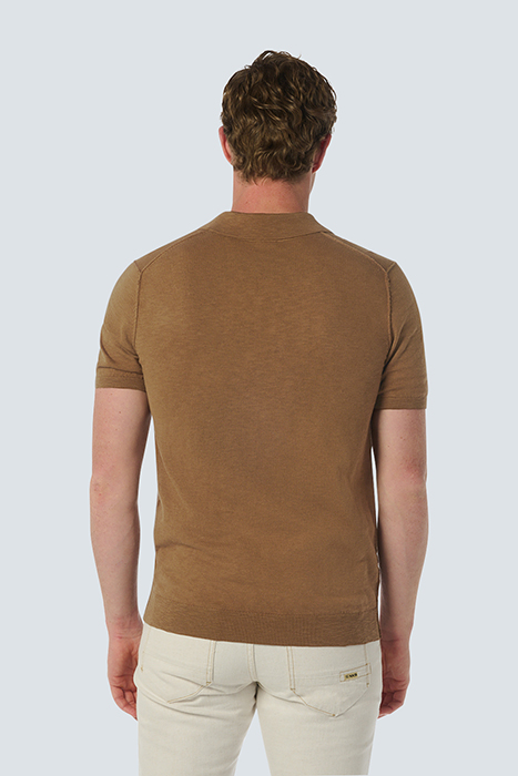 PULLOVER SHORT SLEEVE POLO BROWN 2