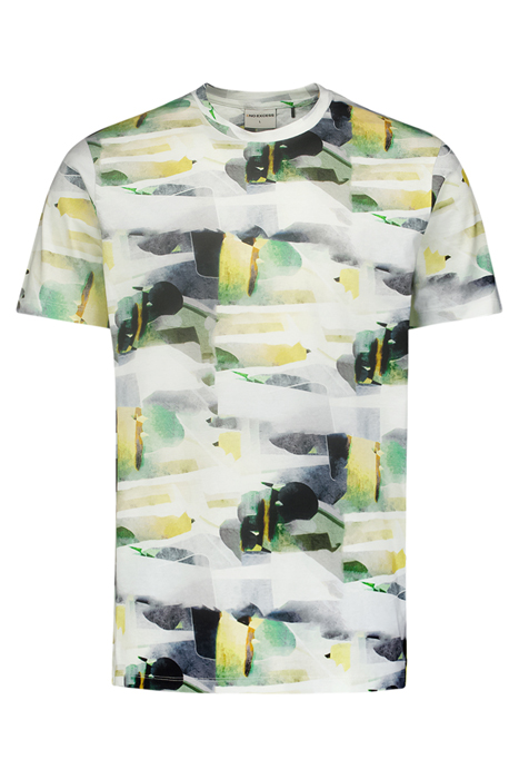 T-SHIRT CREWNECK ALLOVER PRINTED WHITE 4