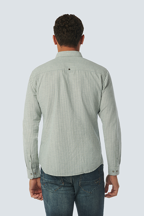 SHIRT STRIPES WITH LINEN ZINC 2