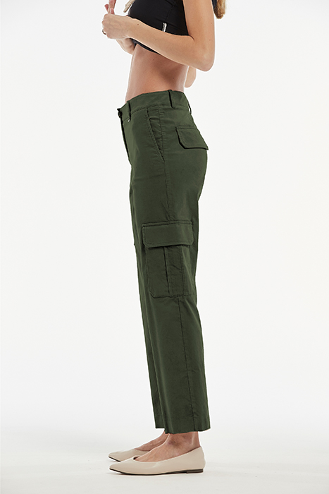 STRETCH COTTON ANDREU TROUSERS KAKI 3