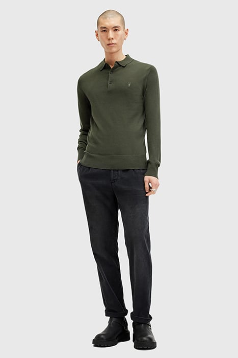 MODE MERINO LS POLO GRANGE GREEN 3