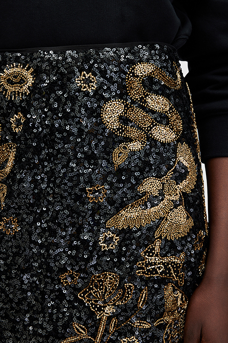 JAMILIA EMB SKIRT BLACK 6