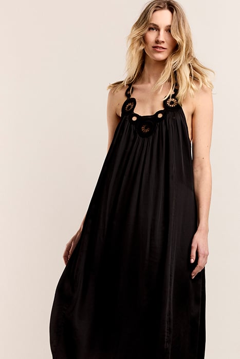 DRESS SOLID SATIN BLACK 4