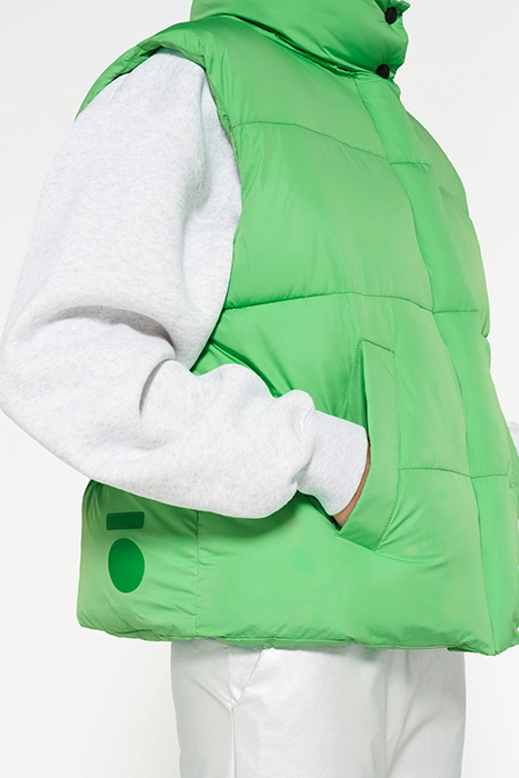 PADDED VEST APPLE GREEN 6