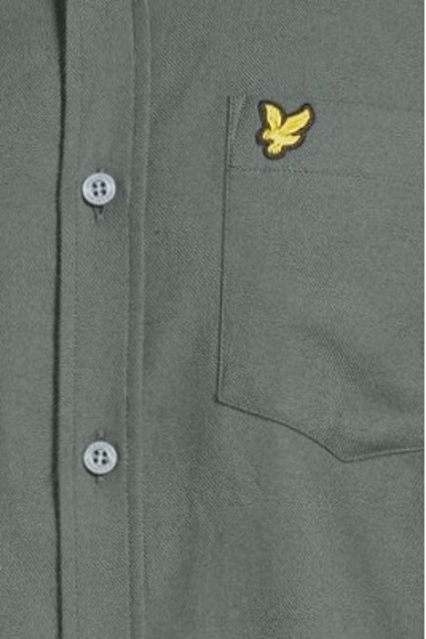 PLAIN FLANNEL SHIRT DEEP GREEN 5