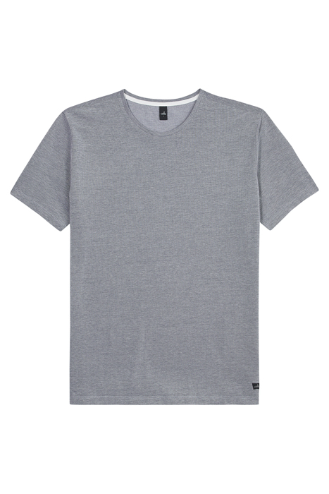 DEAN | PIQUÉ T-SHIRT NAVY WHITE MELANGE 2