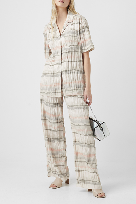 HOPE CRINKLE S/S SHIRT RED 2