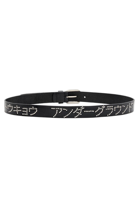 UNDERGRUND STUD BELT BLACK/DULL NICKEL 5