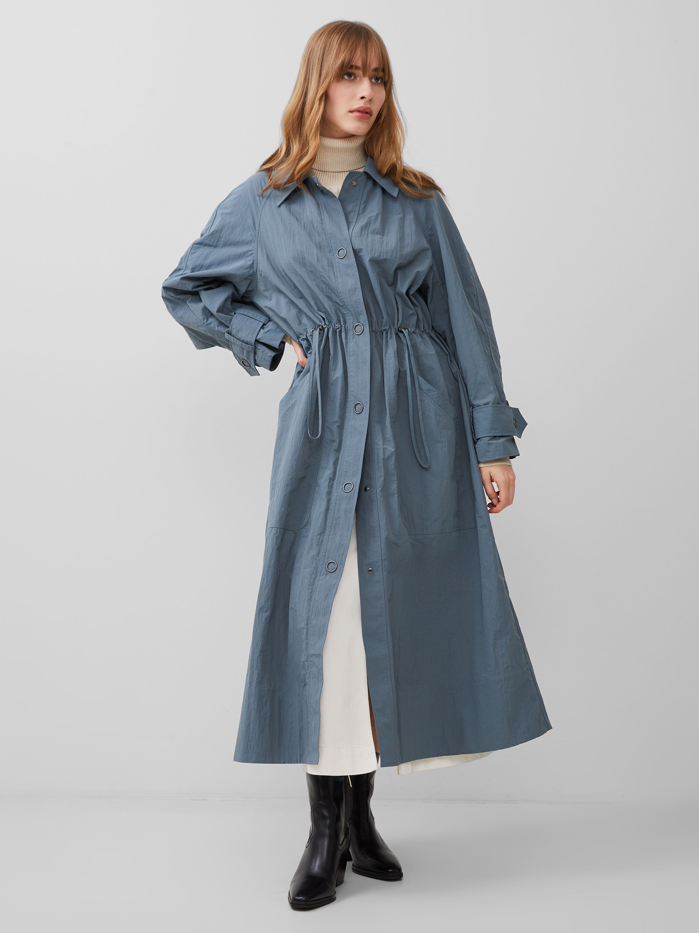 FRENCH CONNECTION ILENA TRENCH COAT STORMY WEATHER 1