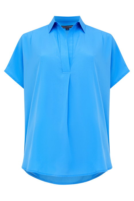 FRENCH CONNECTION CREPE LIGHT S/LESS POPOVER POPOVER SHIRT B 4