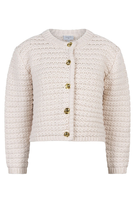 EZRO SOLID FANCY CARDIGAN BUTTER CREAM 3