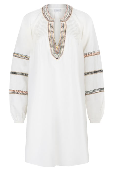 ZAZOU BOHEMIAN MINI DRESS BUTTER CREAM 3