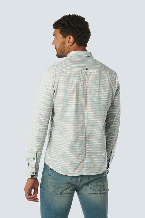 SHIRT STRETCH ALLOVER PRINTED DARK STEEL 2