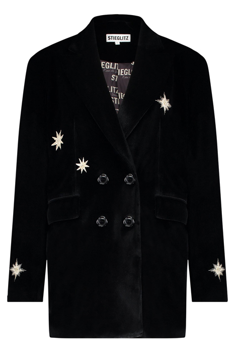 NATALIA VELVET BLAZER BLACK 2