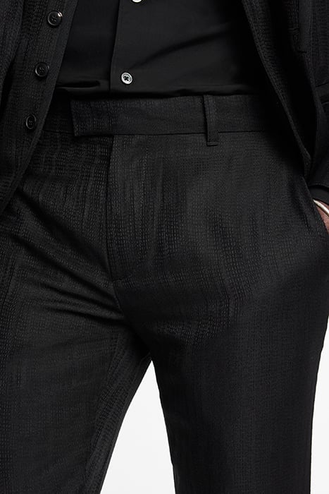 SLIM FIT PANTS WITH WELT HIP POCKET AND BLACK 3
