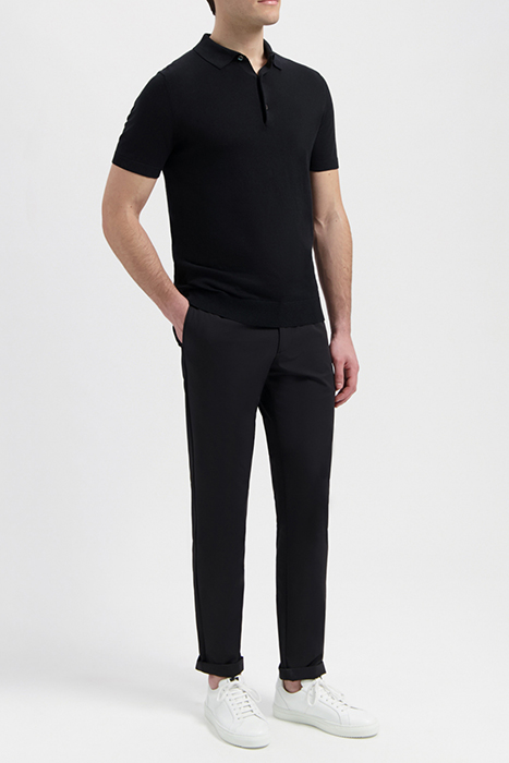 DAVIS | TAILORED POLOSHIRT PURE BLACK 3
