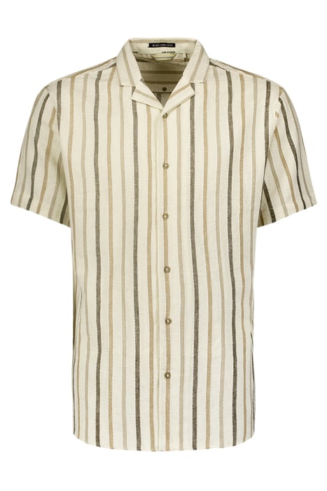 SHIRT SHORT SLEEVE 3 COLOURED STRIPES CEMENT 4