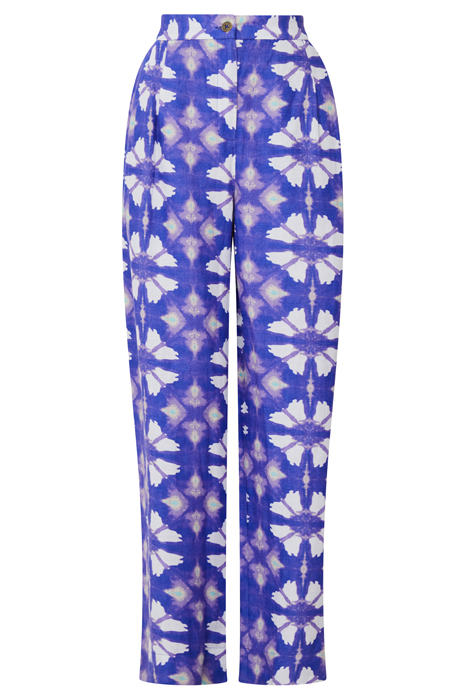 FRENCH CONNECTION DORY BIRDIE LINEN TROUSERS ROYAL BLUE 3