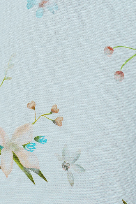 SHIRT SHORT SLEEVE ALLOVER PRINTED WITH LINEN SKY 7