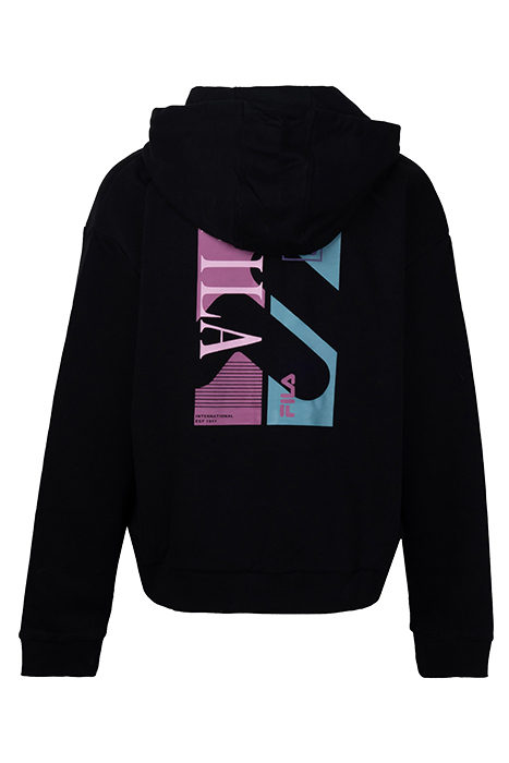 SUZANO HOODED SWEAT JACKET BLACK 2