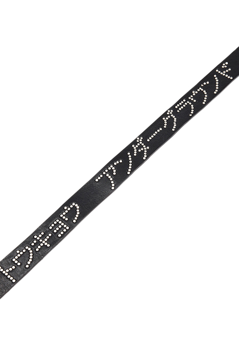 UNDERGRUND STUD BELT BLACK/DULL NICKEL 8