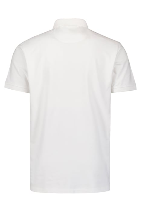 POLO ZIP PIQUE GARMENT DYED STRETCH WHITE 5