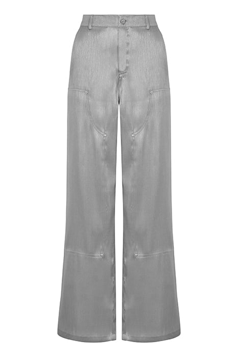SILVER PALAZZO TROUSERS SILVER 3