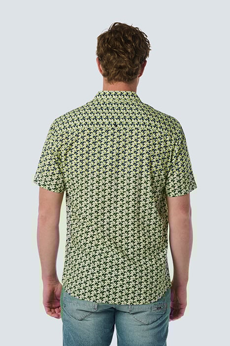 SHIRT SHORT SLEEVE ALLOVER PRINTED LIME 2