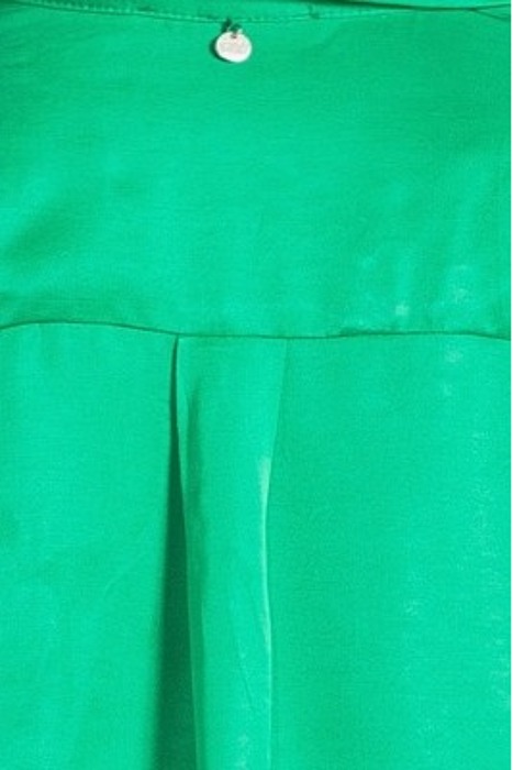 GREEN UNI SATIN BLOUSE LONG SLEEVES GREEN 5