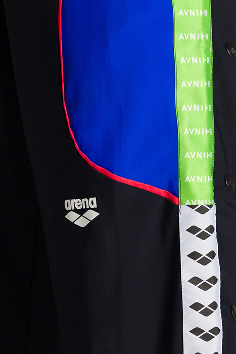 ARENA AVNIER BUTTON PANTS BLACK-NEON BLUE 10