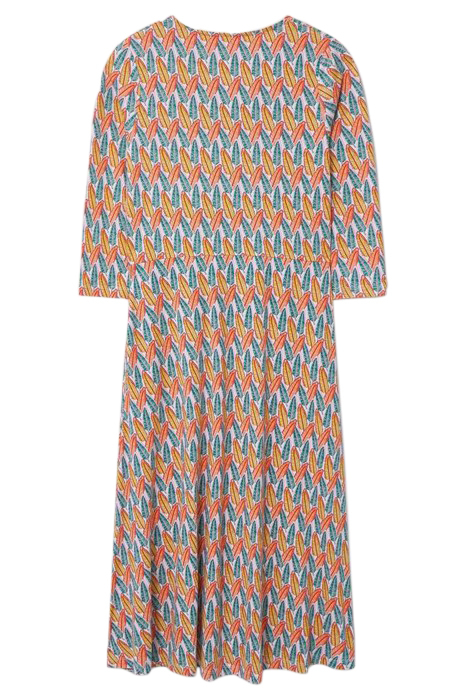 TEA MIDI JERSEY DRESS GREY MULTI 3