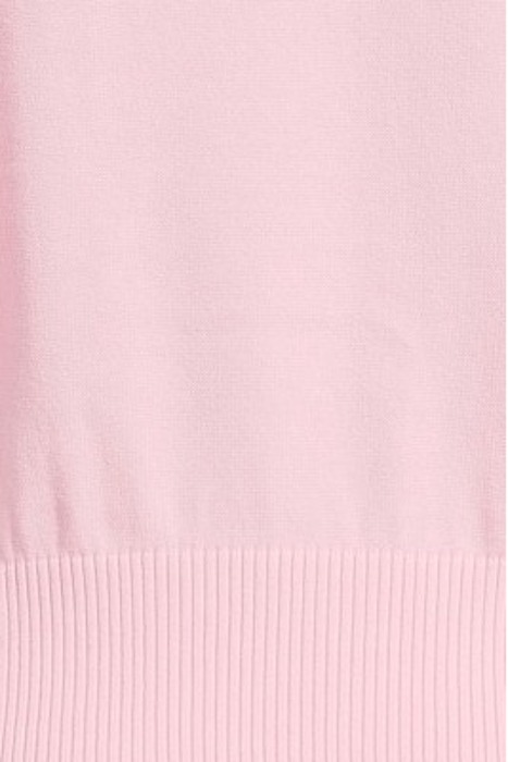 JACQUARD LOGO COTTON SWEATER PINK 5
