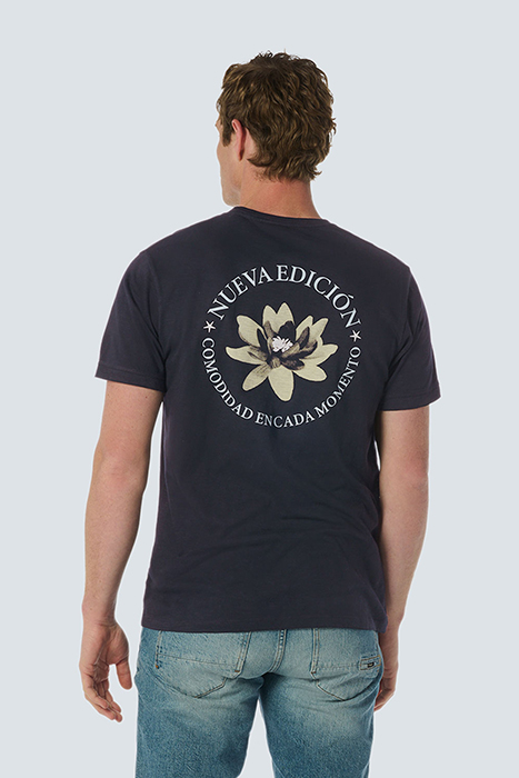 T-SHIRT CREWNECK PLACED PRINTS GARMENT DYED SLUB NIGHT 2