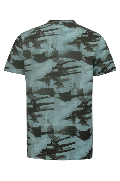 T-SHIRT CREWNECK ALLOVER PRINTED GARMENT DYED SKY 5