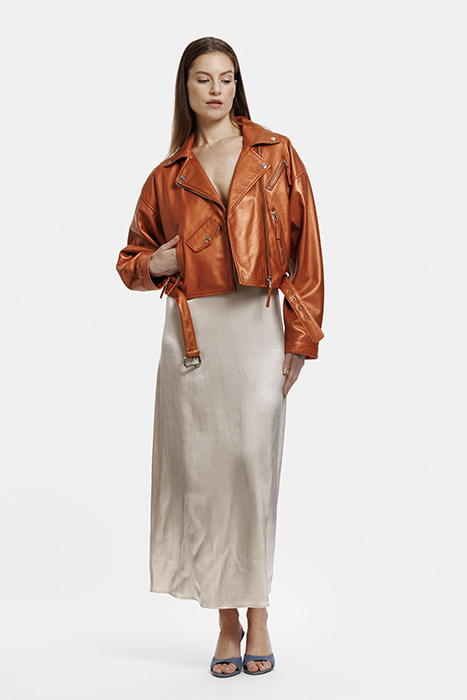 MELISSA JACKET APRICOT CRUSH METALIC 2