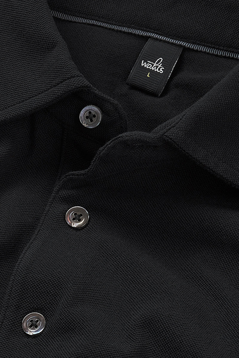 DAVIS | TAILORED POLOSHIRT PURE BLACK 4