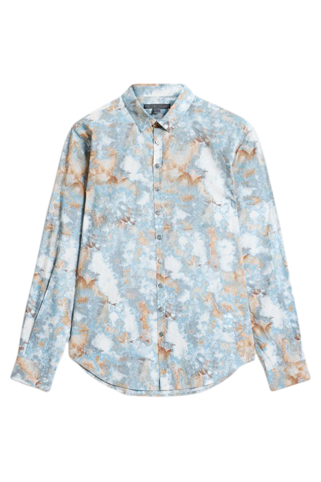 MULTI BUTTON SLIM FIT SHIRT BLUE MIST 2