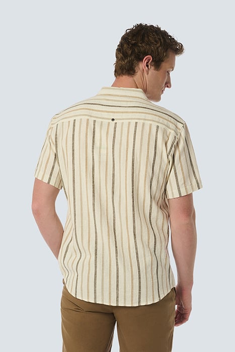SHIRT SHORT SLEEVE 3 COLOURED STRIPES CEMENT 2