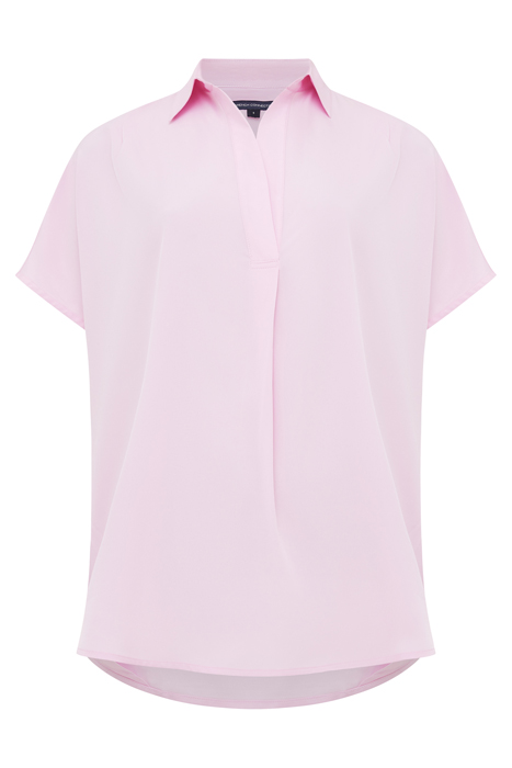 FRENCH CONNECTION CREPE LIGHT S/LESS POPOVER POPOVER SHIRT S 4