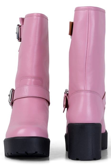 CALFSKIN BOOTS PINK 2
