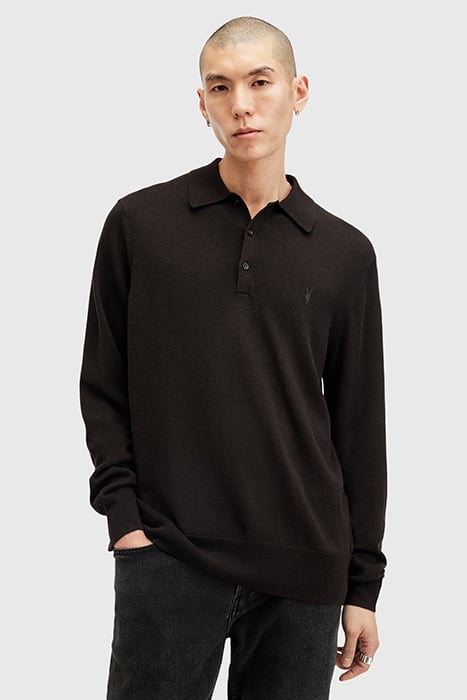 KILBURN LS POLO COFFEE BROWN by AllSaints