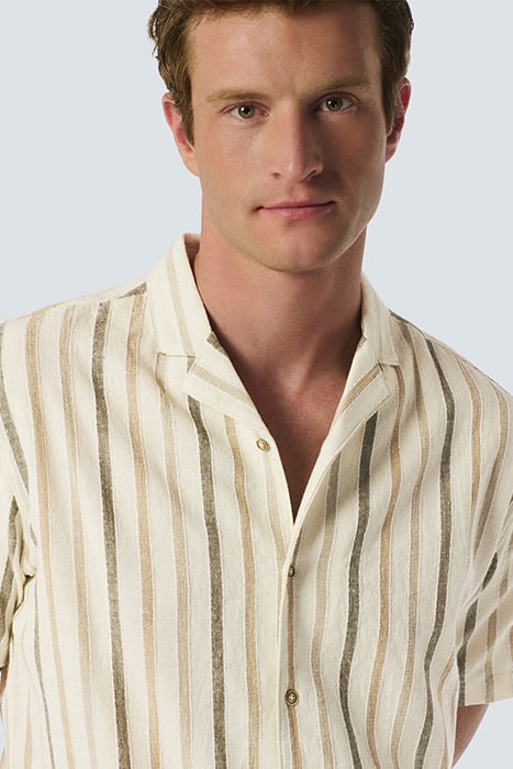 SHIRT SHORT SLEEVE 3 COLOURED STRIPES CEMENT 6